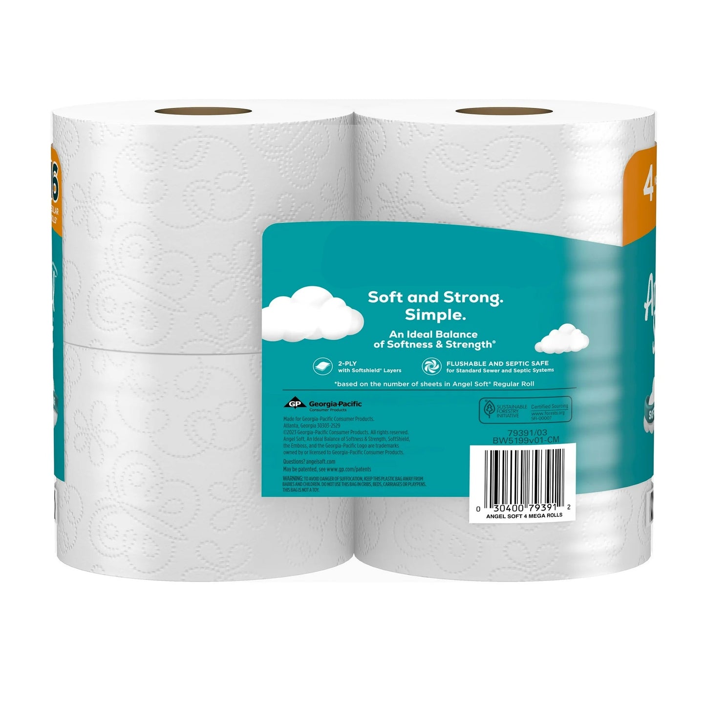 Lavender Scented 2-Ply Toilet Tissue – 12 Mega Rolls (Fresh & Soft)