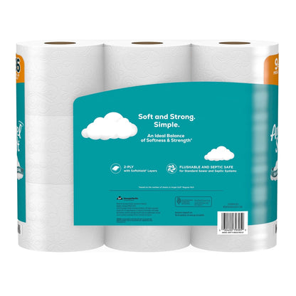Premium 2-Ply Septic-Safe Toilet Tissue – 9 Extra-Soft Rolls (Unscented)