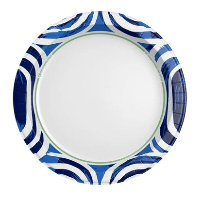 Ultra-Strong Disposable Paper Plates – 10-Inch, Multi-Color Pack of 100